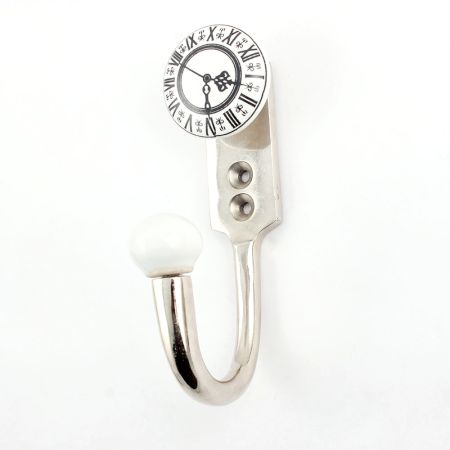 Vintage Clock Ceramic Hooks